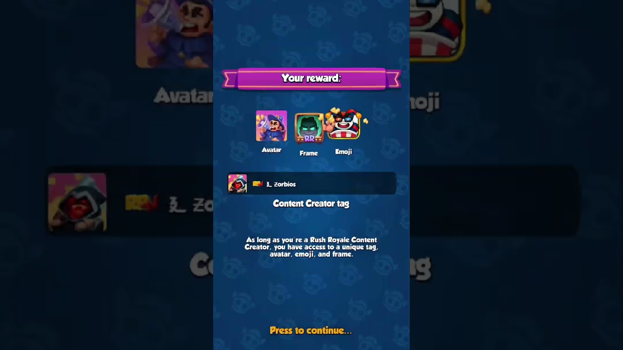 Finally RRTV tag, creator level 1 at rush royale from mygames. let the games begin