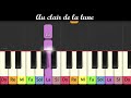 Piano pour enfants  au clair de la lune