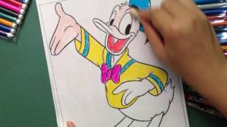 Donald duck coloring pages, Colours for Kids to Learn