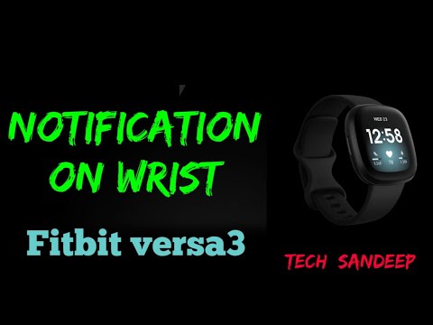 How to get whatsapp notification on fitbit versa 3 and sense by tech Sandeep YouTube