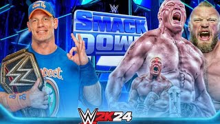 John Cena Vs Three Brock Lesner - Three On One Handicap In WWE 2K23