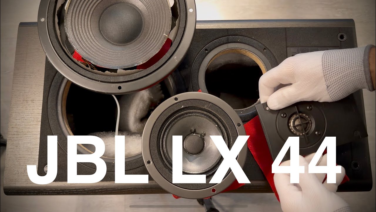 JBL LX 44 looking inside - YouTube