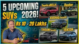 Upcoming Suvs In 2026 Renault Duster - Skoda Kushaq - Vw Taigun Facelift - Tekton - Toyota Ev