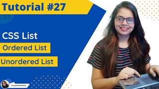 CSS List | Ordered List | Unordered List | Web Designing | Tutorial #27