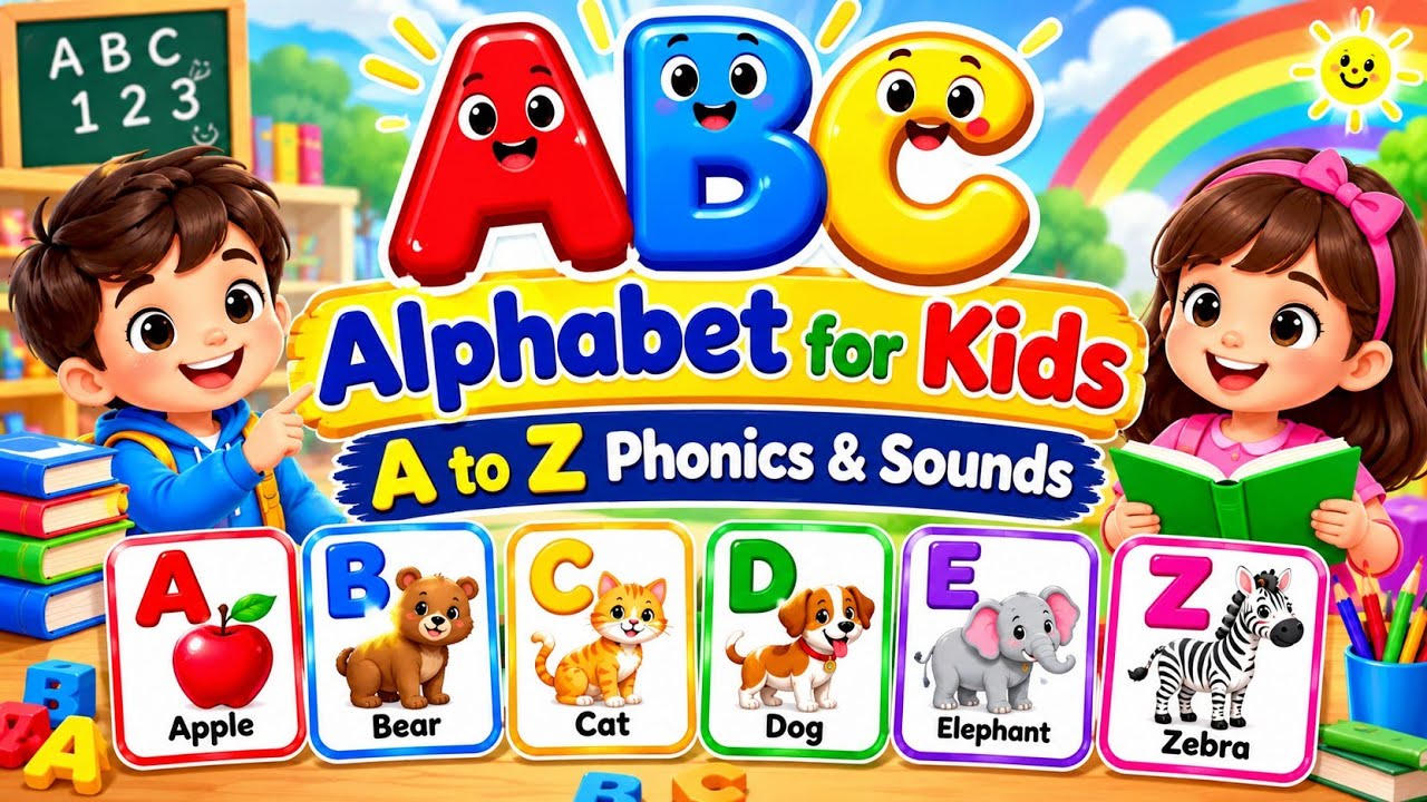 Learn ABC Alphabet for Kids 🔤 | A to Z Phonics & Sounds | Jyo