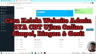 Tutorial Admin ZYA CBT | Cara Kelola Website Ujian Online Simpel, Ringan & Gesit
