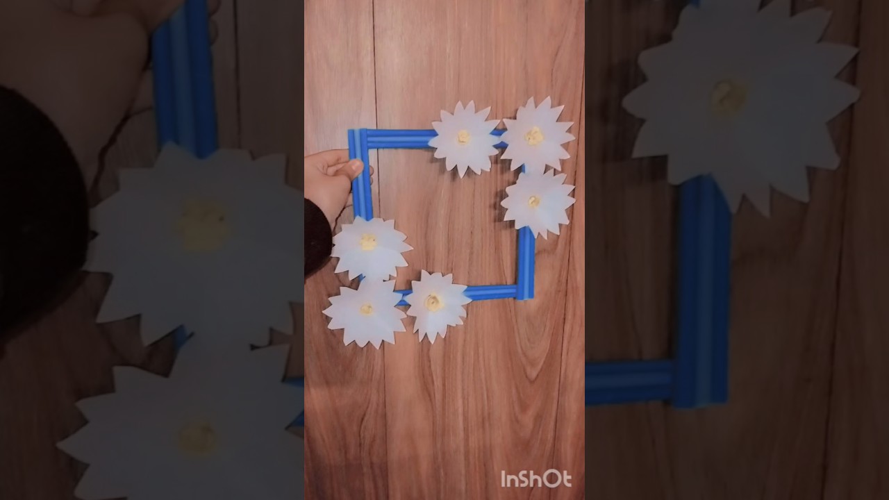 Beautiful flower wall hanging with paper 📜🗞️📜