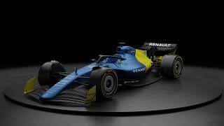 F1 2022 Car Renault Livery Design | Blender