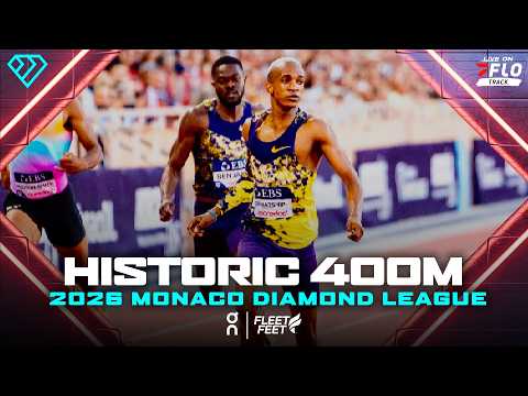 Collen Kebinatshipi, Jacory Patterson, & Rai Benjamin in Historic Monaco Diamond League 400m