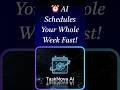 AI Business Ideas - ⏰ AI Schedules Your Whole Week Fast! #Productivity #AI