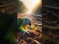 एक तोते ने 🚂 रेल की पटरी पर उगाया 🍎 सेब का पेड़ | दिल छू लेने वाली कहानी 💔 #shorts #viralvideo
