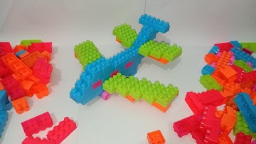 Satisfying DIY Aircraft | ASMR building blocks block game #lego #asmr #asmrsounds #buildingblocks