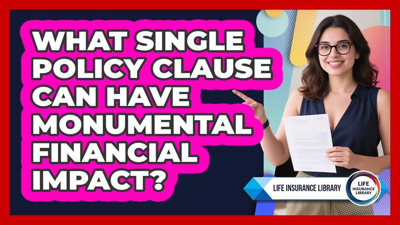 What Single Policy Clause Can Have Monumental Financial Impact? - Life Insurance Library