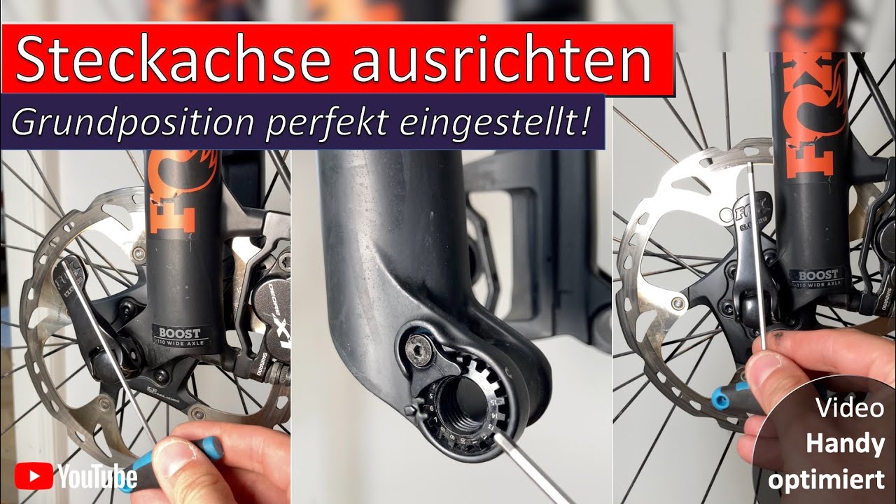 Akozon Fahrrad Steckachsen Schnellspanner - Leichte Aluminium Achse Für Vorderrad