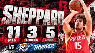 Reed Sheppard 11 pts 3 threes 5 rebs vs Thunder 2026 Preseason