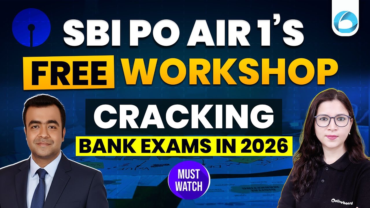 SBI PO AIR 1’s Free Workshop | Cracking Bank Exams in 2026 | Proven Strategy | Oliveboard