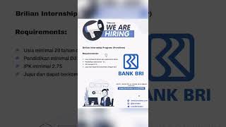 Lowongan Kerja Bank BRI | 16 Februari 2022