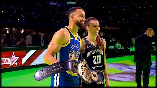 Stephen Curry Vs Sabrina Ionescu 3-Point Contest - 2024 Nba All-Star Saturday Night