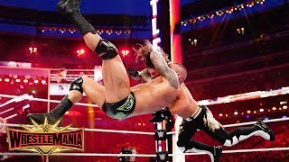 Randy Orton drives AJ Styles into the canvas with a crushing powerslam: WrestleMania 35
