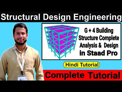 G+4 Building Structure Complete Analysis & Design In Staad Pro | Staad ...