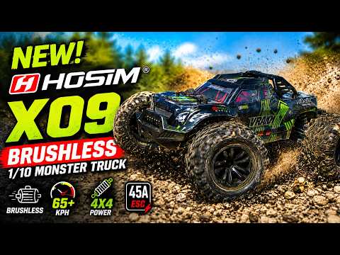 NEW BRUSHLESS 1/10 HOSIM X09 VRAKM MONSTER TRUCK