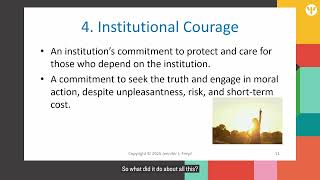 Jennifer Freyd 2025 - Institutional Betrayal and the Path to Courage