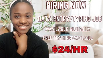 Remote Work From Home DATA ENTRY  TYPING JOBS Using Google, HIDDEN HACK for Everyone (Earn $24/HR)