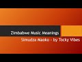 Tocky Vibes Simudza maoko song Analysis