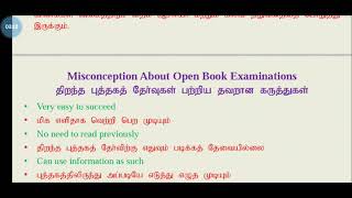 Open book system of Assessment