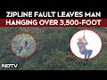 Maharashtra News | Zipline Fault Leaves Man Hanging Over 3,500-Foot Gorge In Maharashtra
