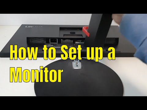 How to setup the Lenovo Thinkvision Monitor