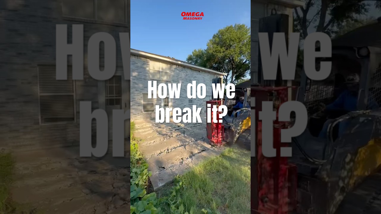 Breaking Old Concrete in Dallas, TX | Preparing for a Brand New Cement Installation 
