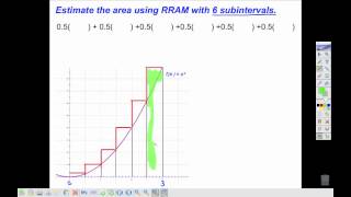 Calc 6-1 Rectangular Approximation Method