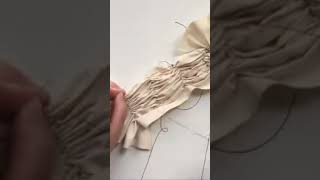 Stitch resist dyeing #shorts #textiletechniques #shibori Stitch resist dyeing #shorts #textiletechniques #shibori