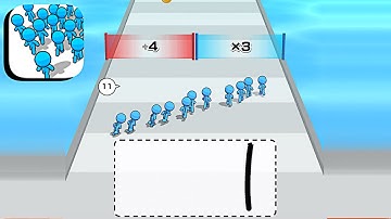 Crowd Showdown 3D ​- All Levels Gameplay Android,ios (Part 1)