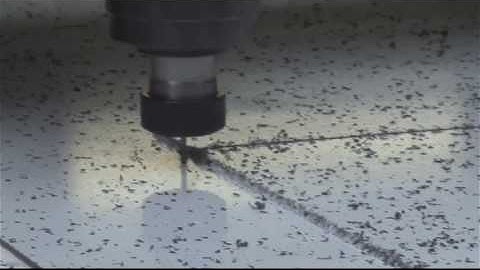 VOLTER 4020 Dual Spindle CNC Router v grooving and cutting ACP Aluminium Composite Panel Segment