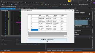 Visual Studio SQL Database Tutorial 08 - C# Command Builder & its Working - SQL CRUD Tutorial
