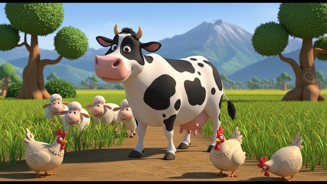 Cow and Calf Story – Mother and Baby’s Day on the Farm