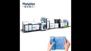 HP-RD Automatic Interleaved overlap draw tape bag on roll garbage bag making machine