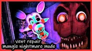 Fnaf Vr Vent Repair Mangle Nightmare Mode Oculus Quest Games- Five Nights At Freddys