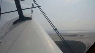 Low pass AN-2 filmed from the cabin