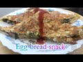 Egg Bread Omelette | Evening Snack | Cooking |Lathas Magic |