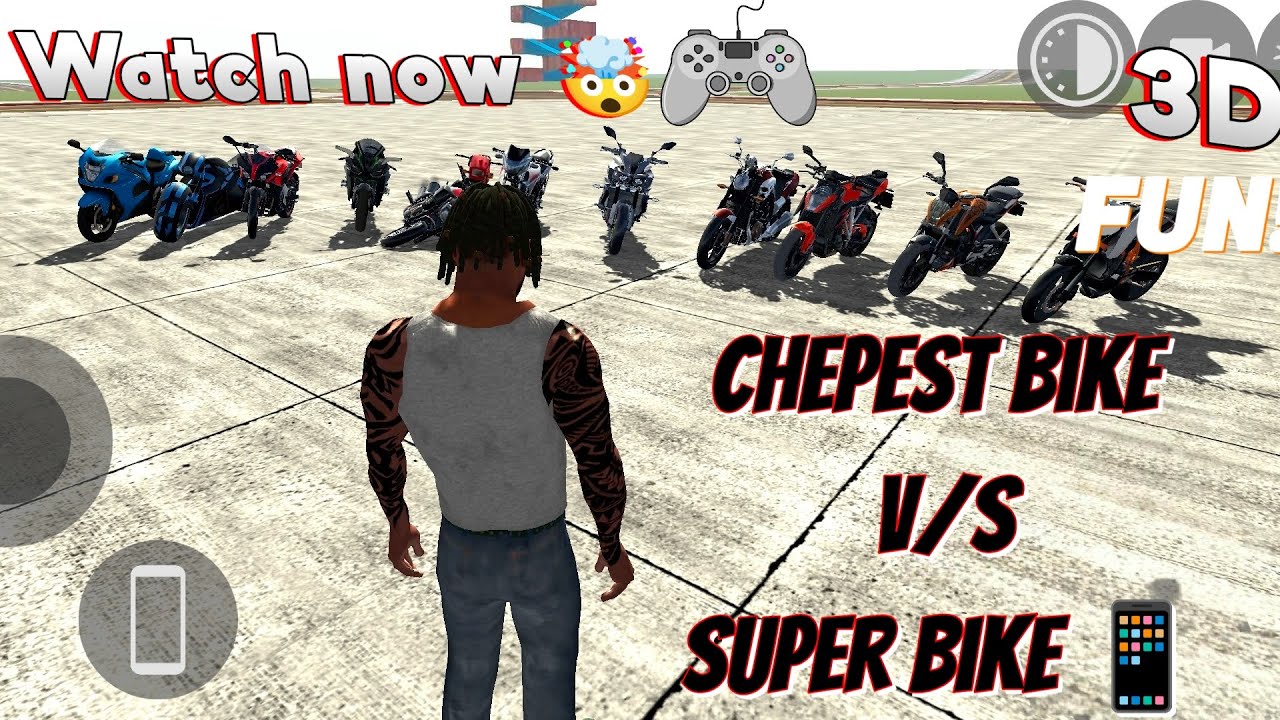 🔥 India Bike 3D - Cheapest Bike vs Superbike | Giant Ramp Challenge | Play Now