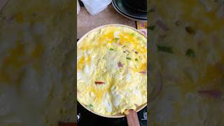 🔥 Giant Cheese Omelette Recipe 😋 | Street Style Egg Omelette Cooking 🍳