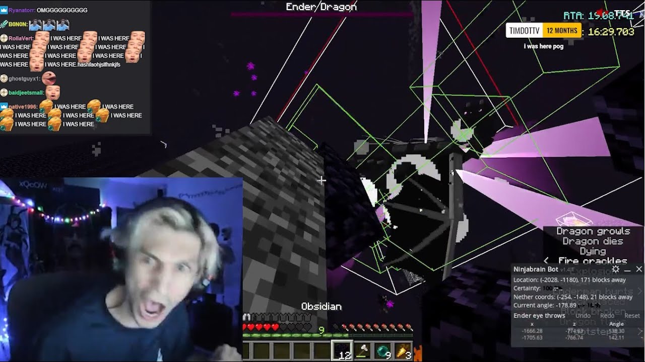 xQc finally beats Forsen's Minecraft speed run record after two-year battle  - Dexerto