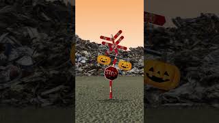 目覚めるハロウィン踏切 #Shorts