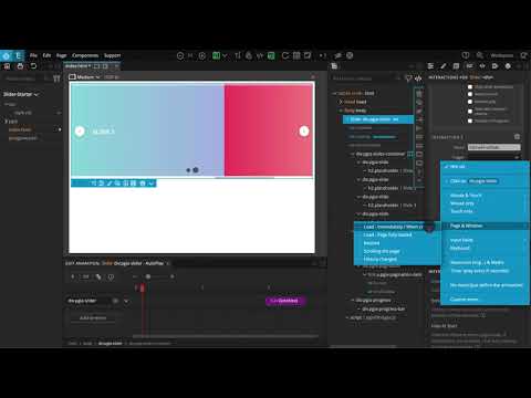 6. Adding autoplay and making the slider infinite - Creating a Slider with Pinegrow Interactions 2