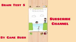 Brain Test 5 : Level 34 save the drowning man | Brain test 5 Walkthrough solution #braintest5