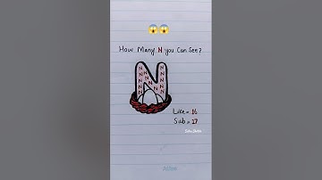 How many N you can see?😱 #shorts #art #alphabet #drawing #challenge #shortsfeed