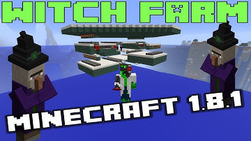 Minecraft Witch Farm - Triple Spawn Floor Design